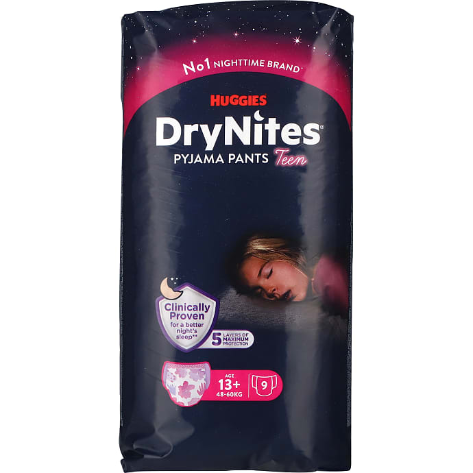 Huggies Natbleer Str. 13+ År 48-60 kg 9 stk