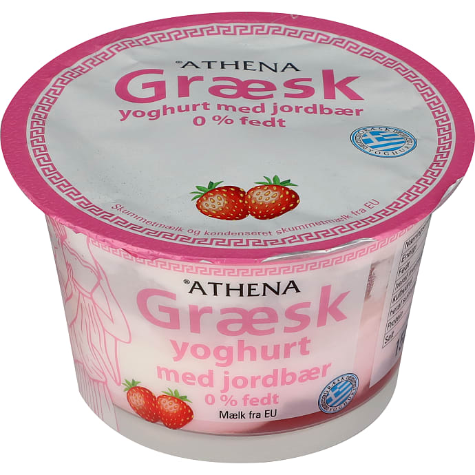 Athena Græsk yoghurt jordbær 0%