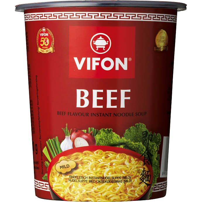 Vifon Instant kopnudler oksekød mild