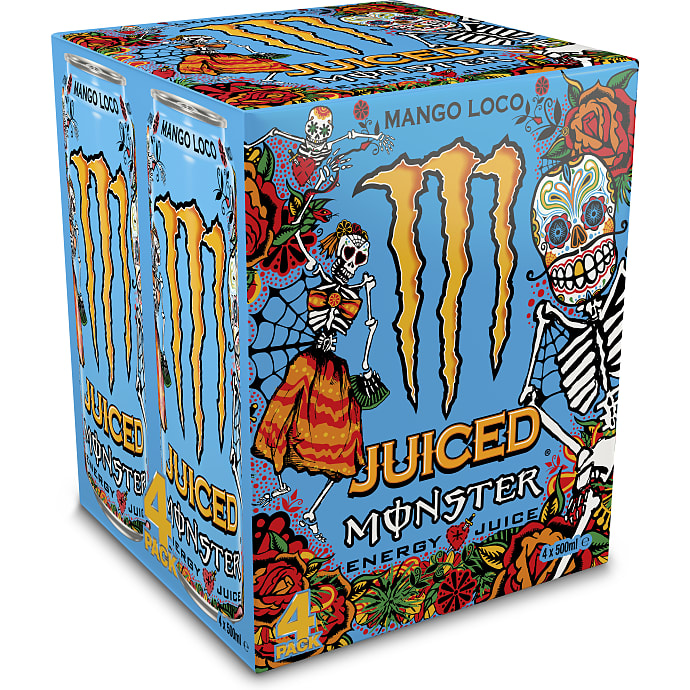 Monster Mango Loco Energidrik 4 x 50 cl
