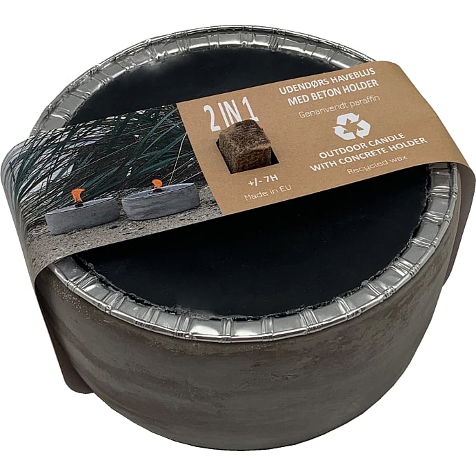Haveblus Betonholder Ø13 cm Sort og Grå