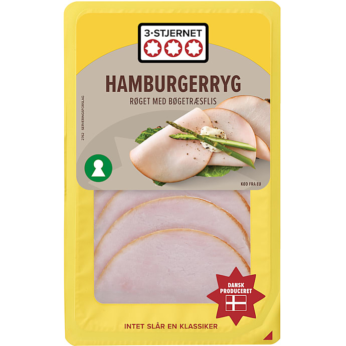 Hamburgerryg i skiver – produktbillede