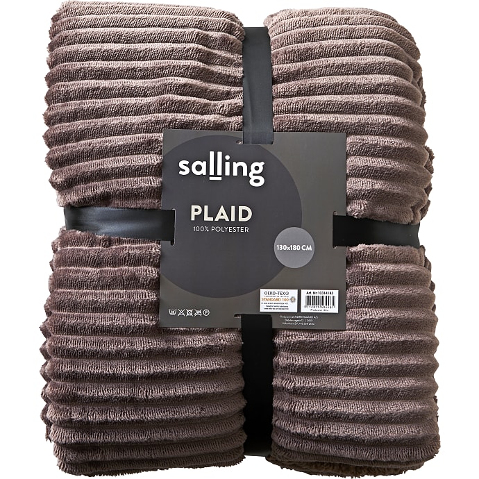 Salling plaid 130x180 cm - brun