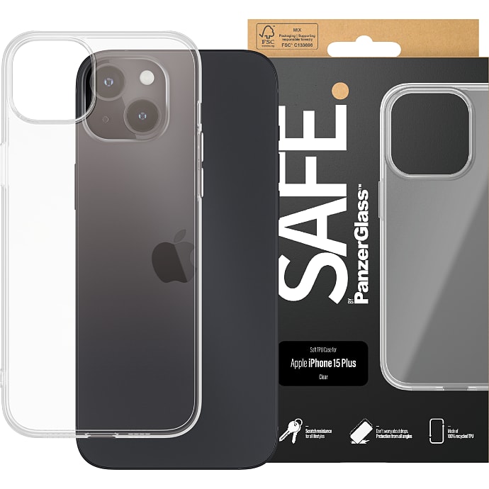 PanzerGlass iPhone 15 Plus cover transparent