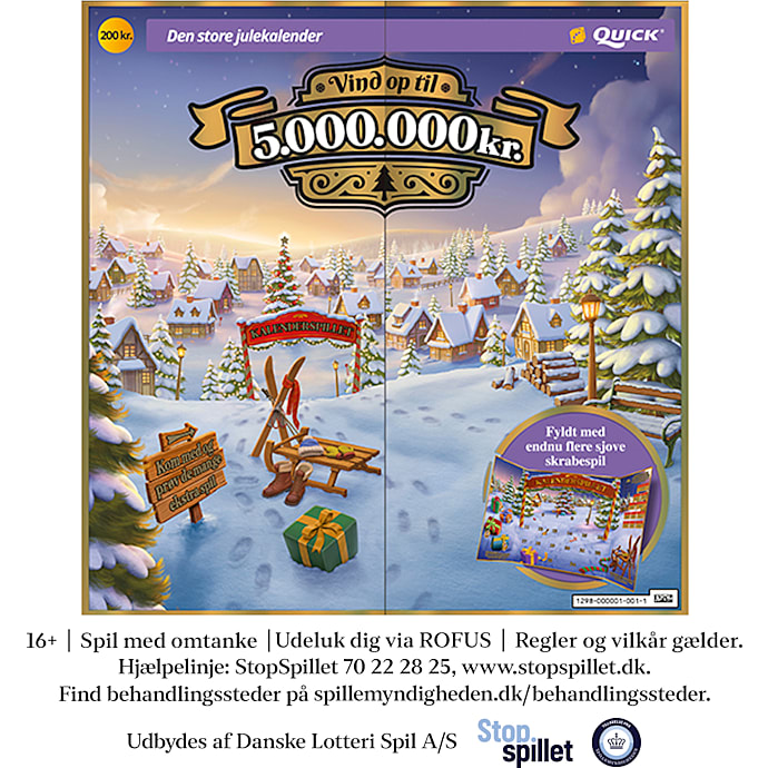 Den store Julekalender - skrabelod