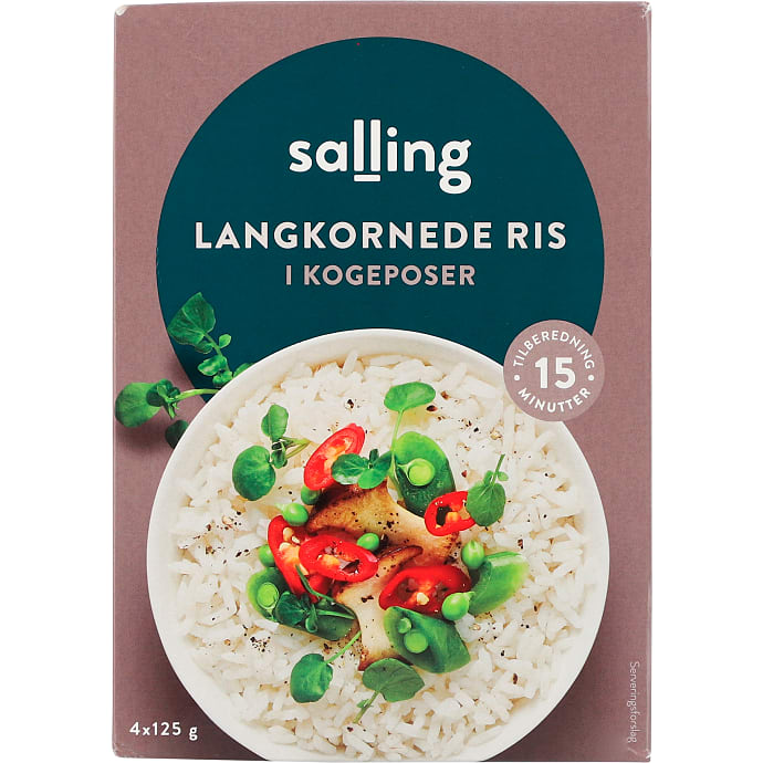 Langkornede ris i kogepose