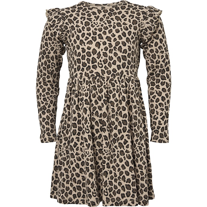 VRS børne kjole str. 110/116 - brun