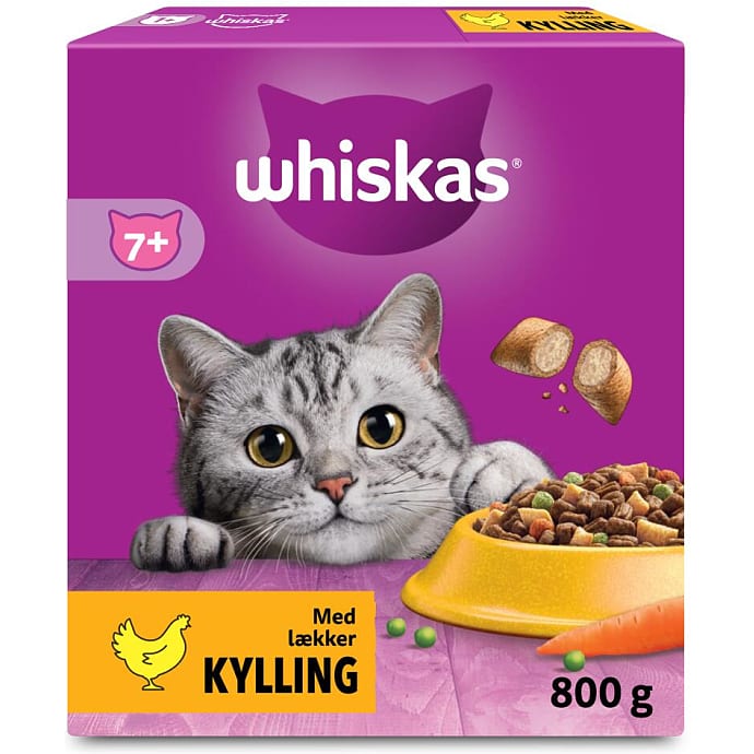 Whiskas Tørfoder Kylling Senior 800 g