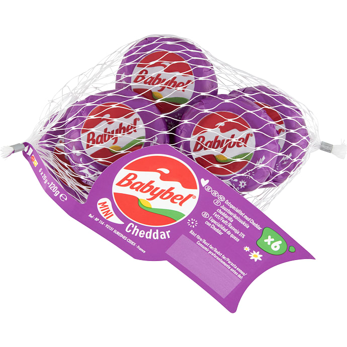 Mini Babybel Snack Cheese Mini Cheddar 120 g