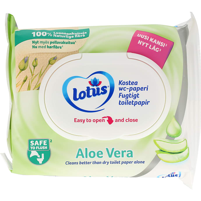 Lotus Fugtigt toiletpapir med aloe vera 42 stk