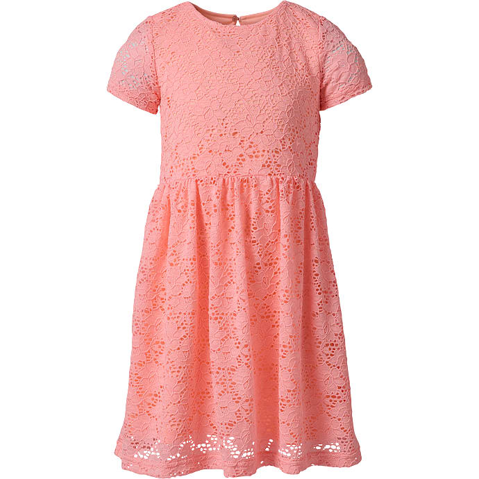 VRS Børnekjole Broderet Pink