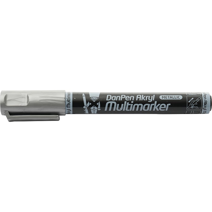 Danpen Akryl Multimarker Silver Metallic