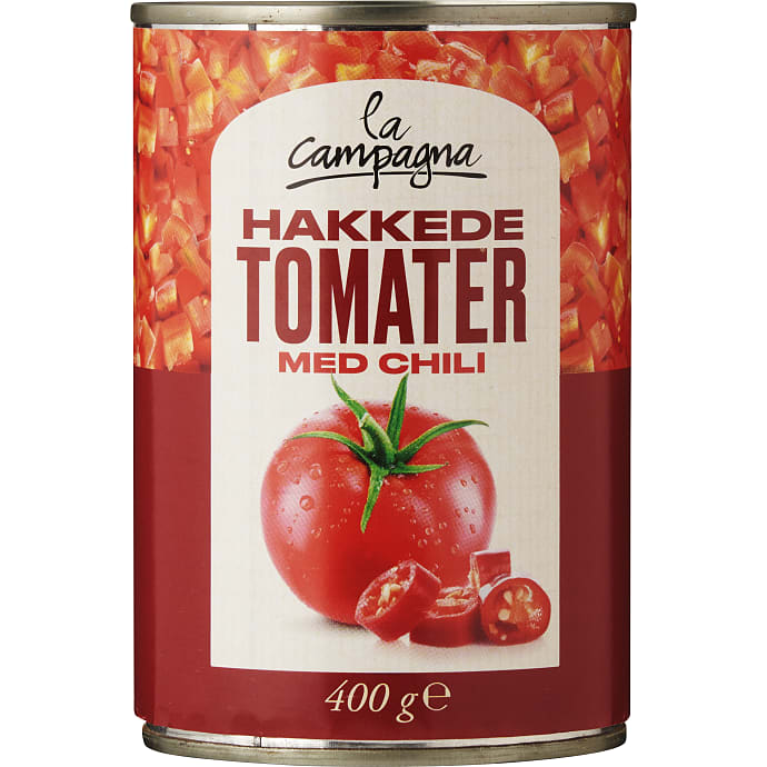 La Campagna Hakkede tomater chili 400 g