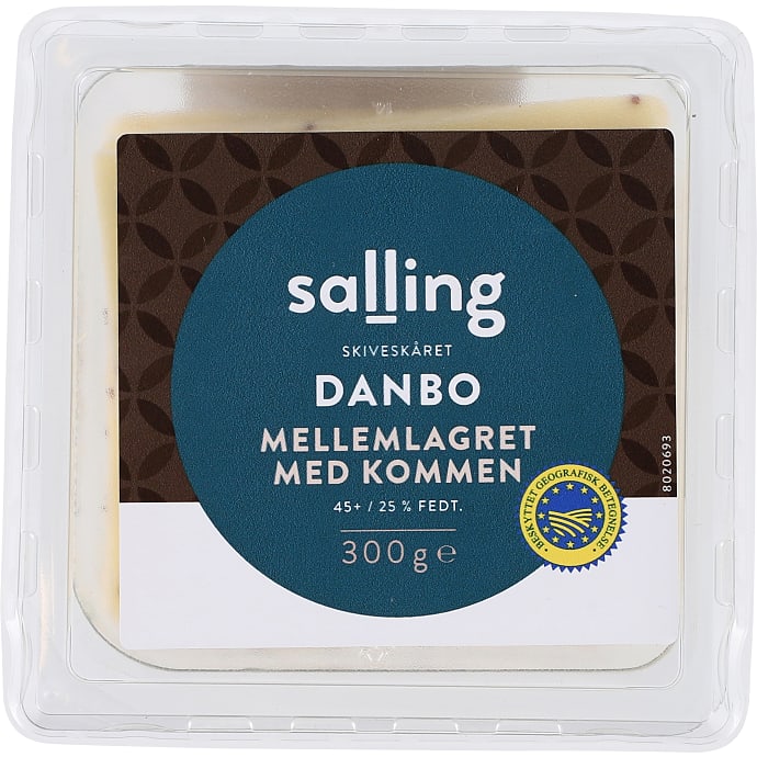 Salling Danbo Ost i Skiver Mellemlagret 300 g