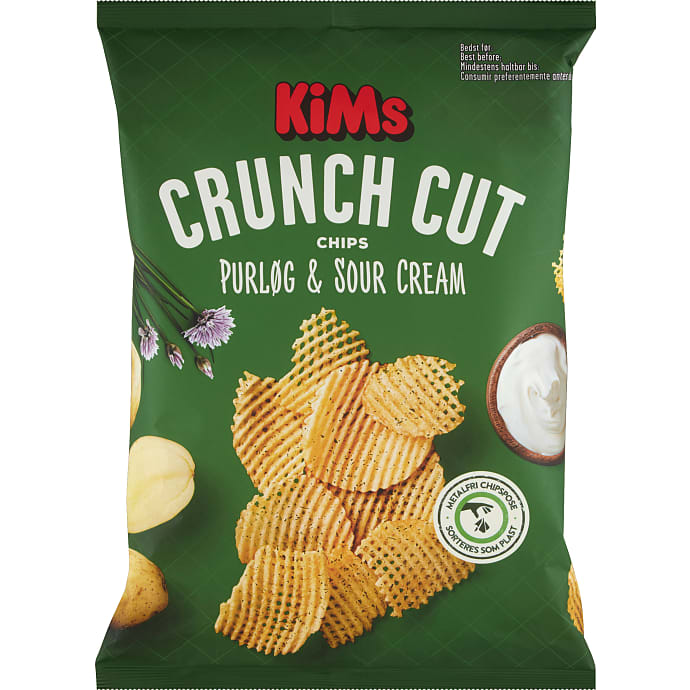 Kims Crunch Cut Purløg/Sour Cream 160 g
