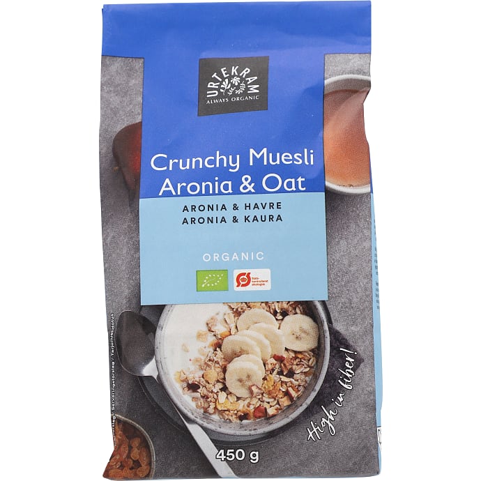 Urtekram Müsli med havrecrunch og aronia øko
