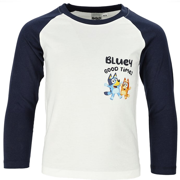 Bluey bluse str. 86/92 - råhvid