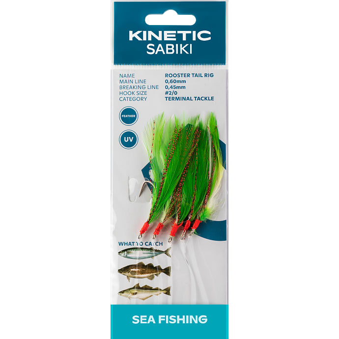 Kinetic Sabiki Rooster Tail Forfang