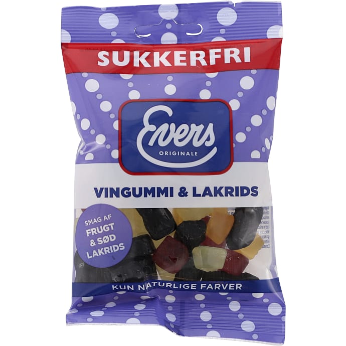 Sukkerfri vingummi og lakrids