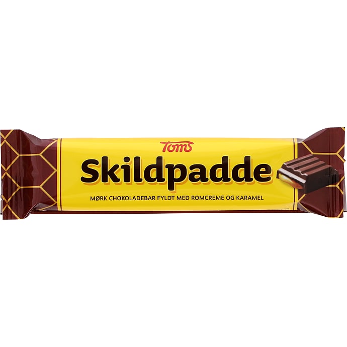 Mørk chokolade m. romcreme og karamel