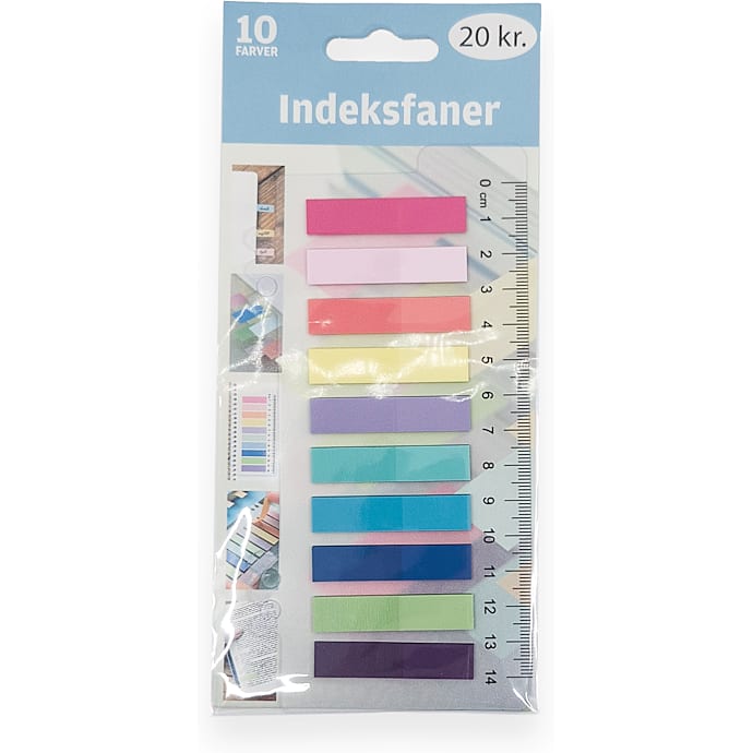 Index faner på clipstrip