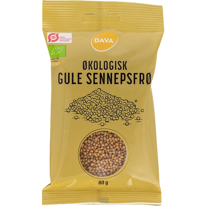Gule sennepsfrø øko – produktbillede