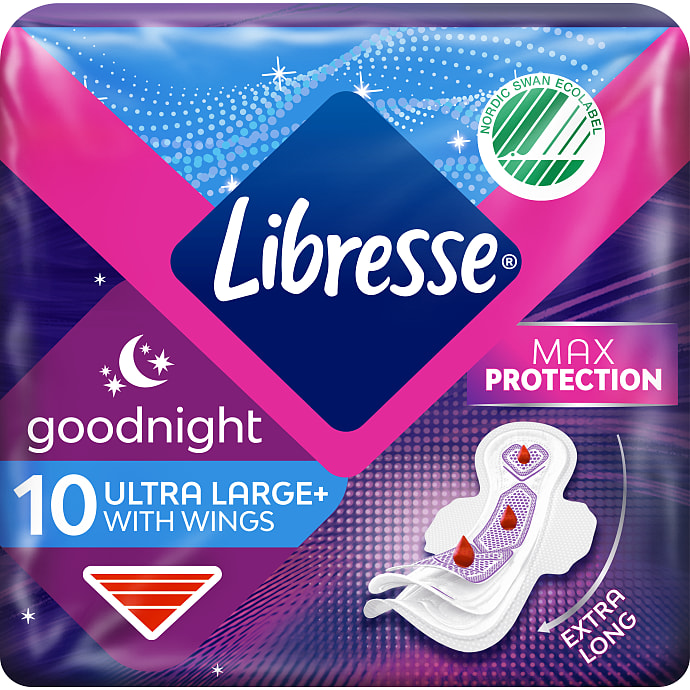 Libresse Natbind m. vinger ekstra tynde super sugeevne 10 stk