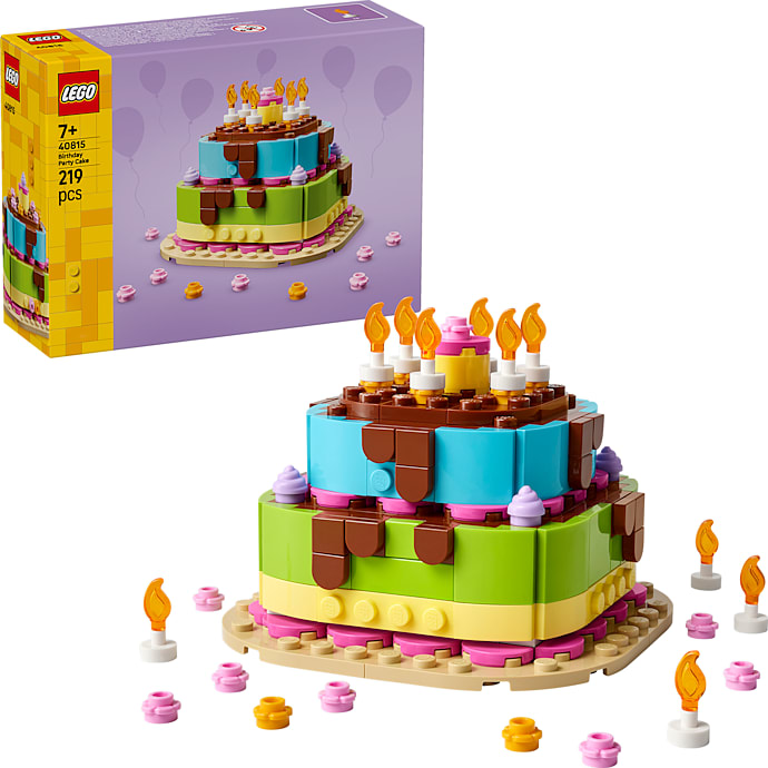 LEGO Iconic Fødselsdagskage med pynt 40815