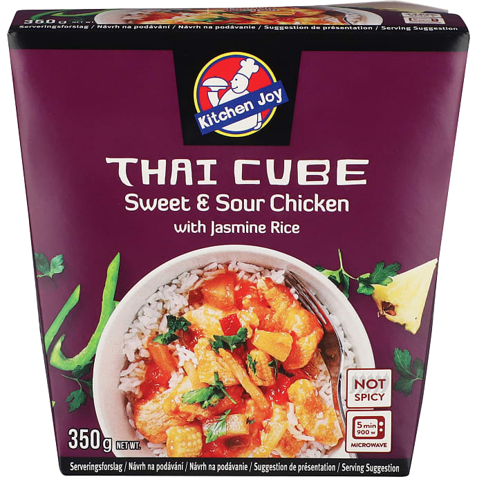 Kitchen Joy Kylling i sursød-sovs m. ris 350 g