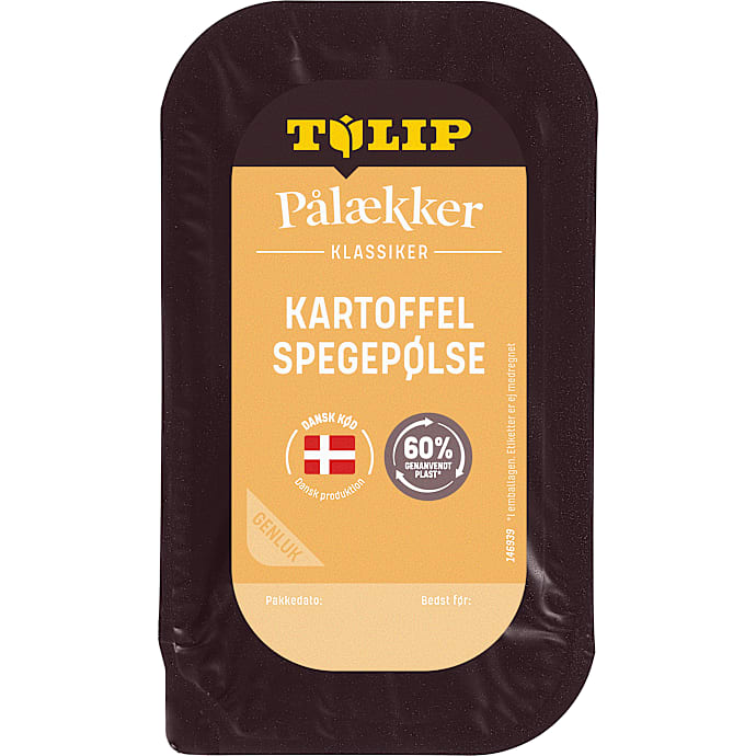 Kartoffelspegepølse i skiver