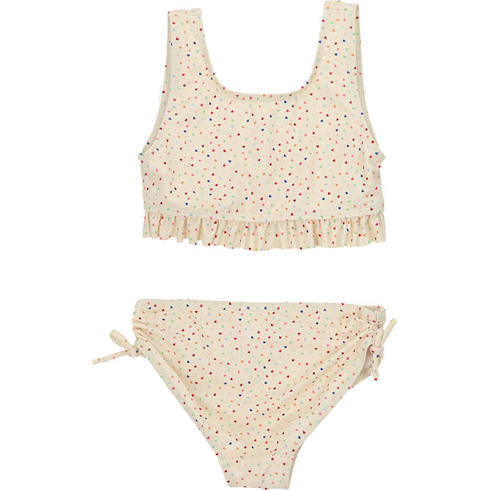 VRS Børnebikini 122/128 Råhvid