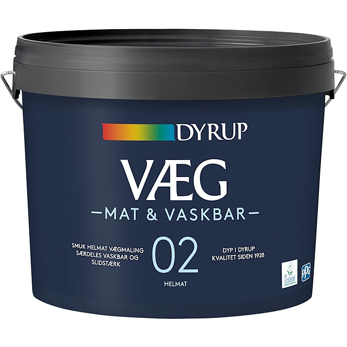 Dyrup Vægmaling Mat & Vaskbar 02 Hvid