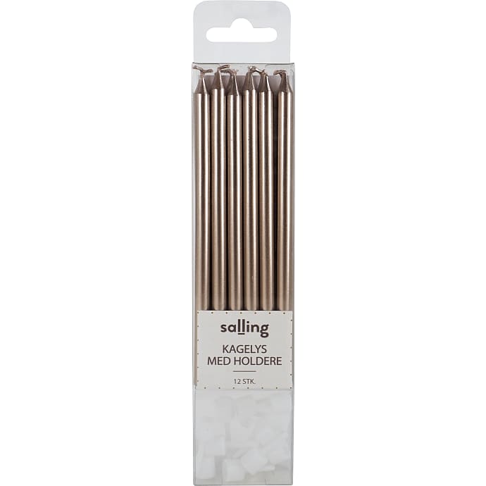 Salling Kagelys Rosegold H 11,6 cm 12-pak
