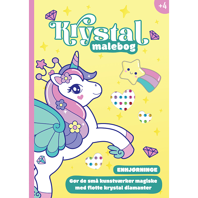 1Concept Krystal malebog enhjørning