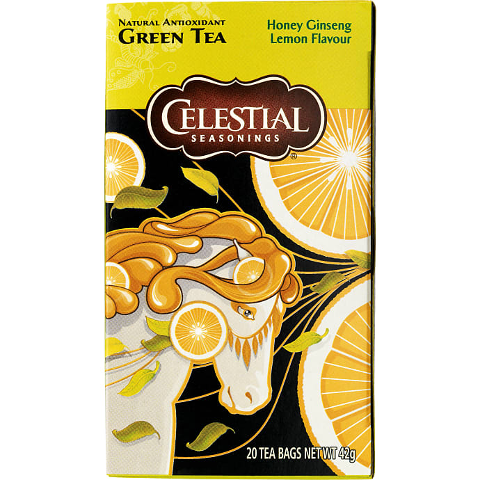 Grøn te m. honning, citron og ingefær