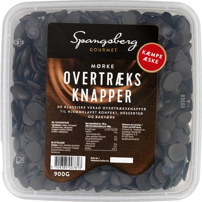 Spangsberg Overtræksknapper mørke