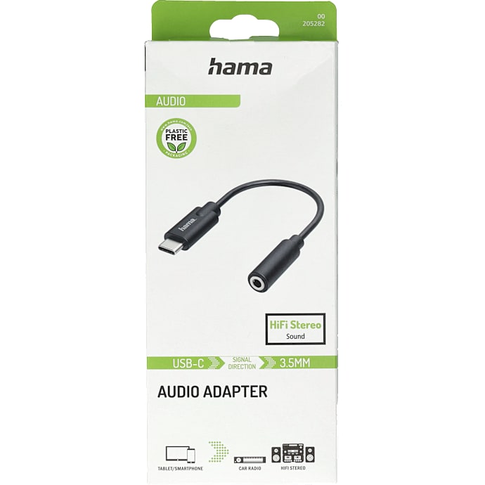 HAMA Audioadapter USB-C 3,5 mm Jack Stereo