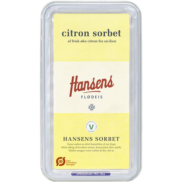 Sorbetis m. citron øko
