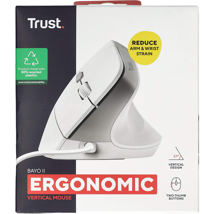 Trust Bayo II Ergonomisk mus