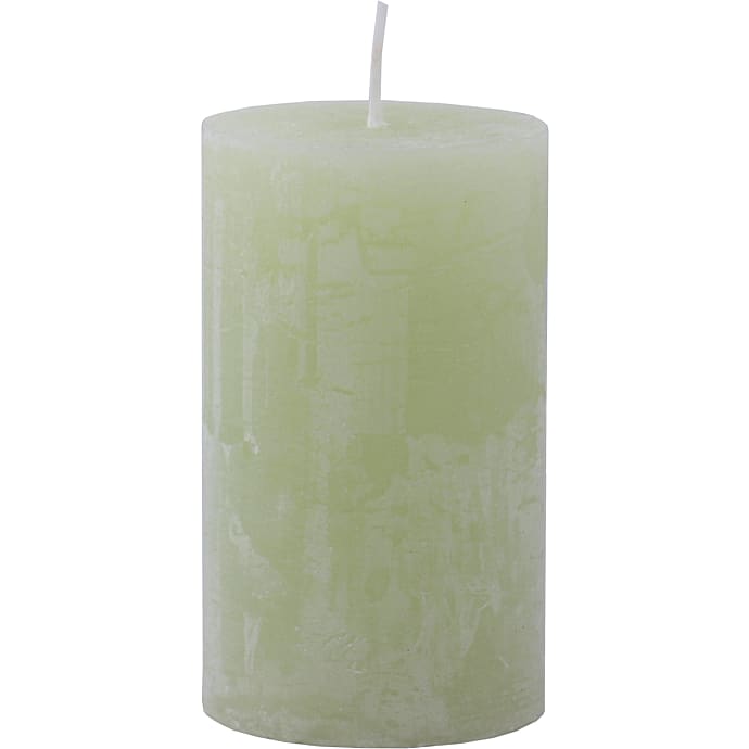 Salling Rustikt Bloklys 6x10 cm Støvgrøn