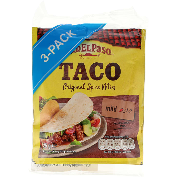 Taco krydderiblanding mild