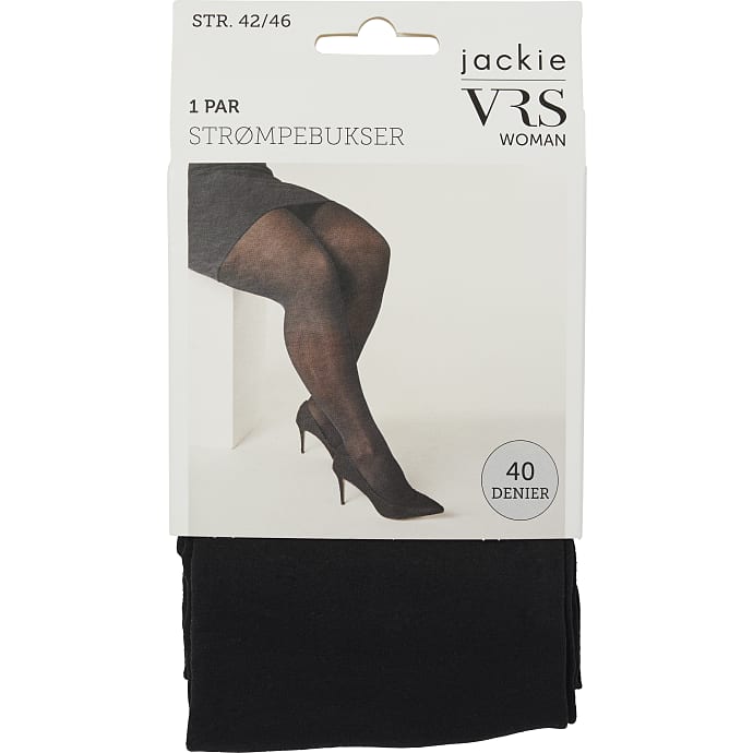 VRS woman Jackie strømpebukser microfiber str. 42/46 sort