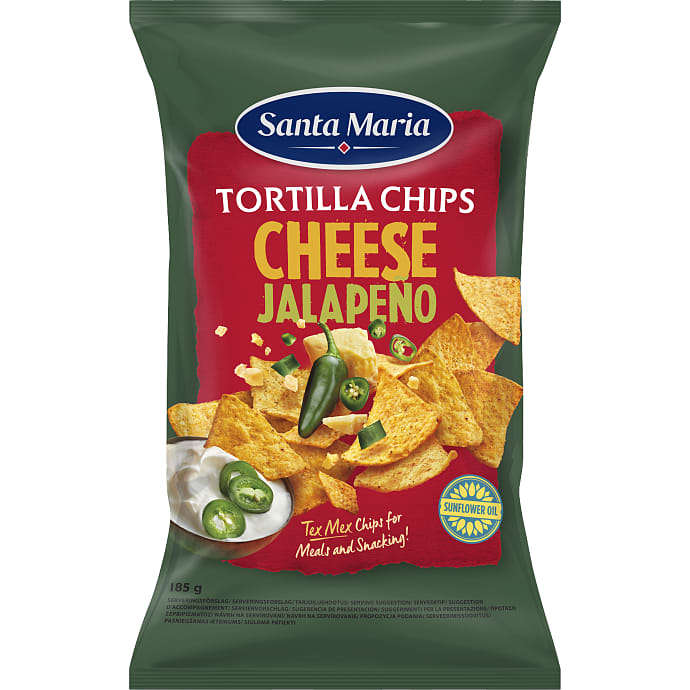 Tortillachips m ost og jalapeños