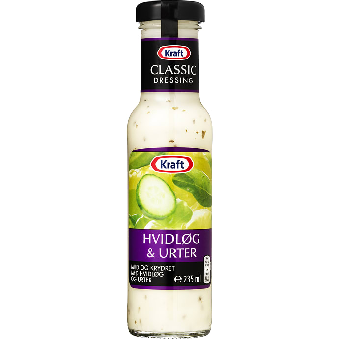 Dressing m. hvidløg og urter