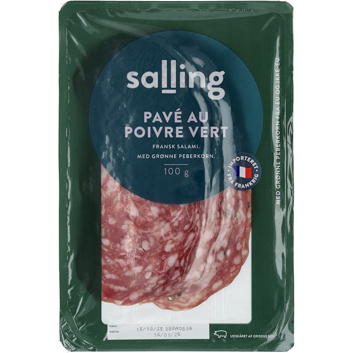 Salling Tørret fransk salami med grøn peber