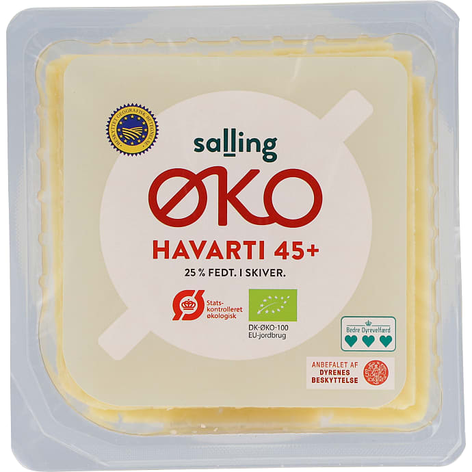 Havarti i skiver 45+ øko