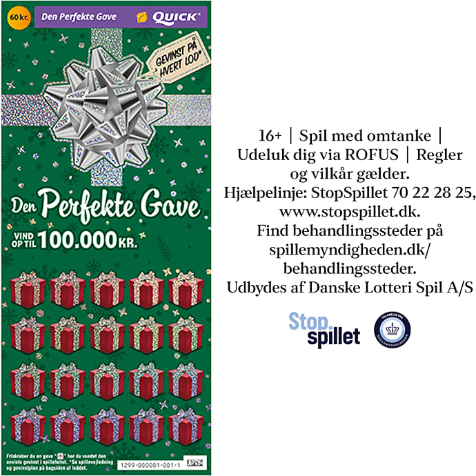 Den perfekte gave - skrabelod