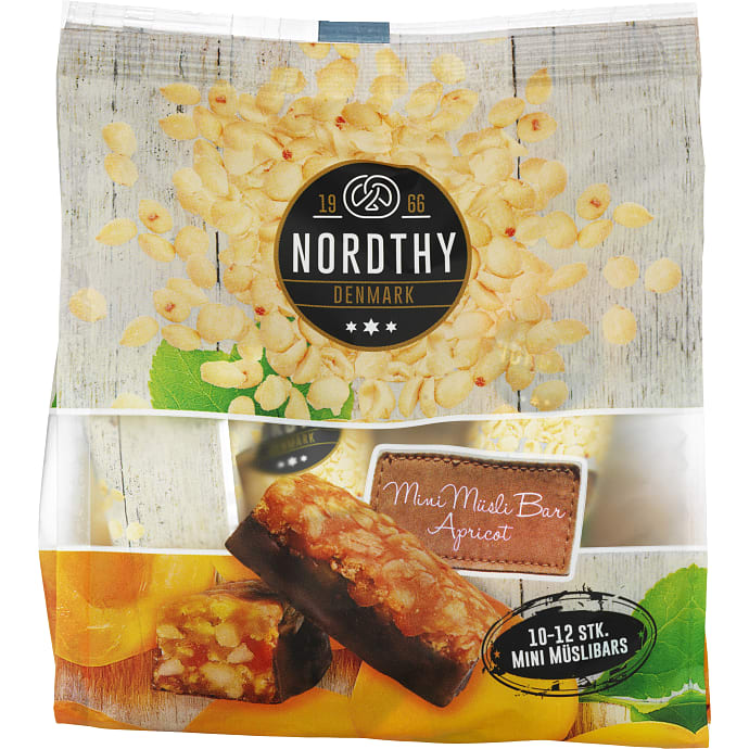 Nordthy Müslibarer mini m. abrikos 175 g