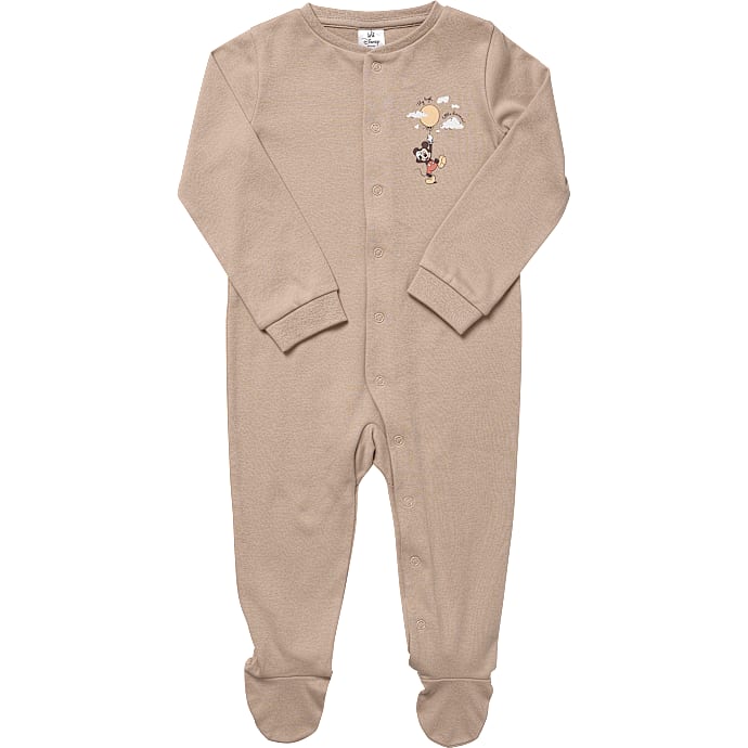 Mickey Mouse Natdragt med Fødder Beige
