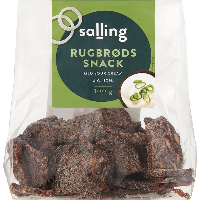 Salling Rugbrødssnack m. sour cream 100 g